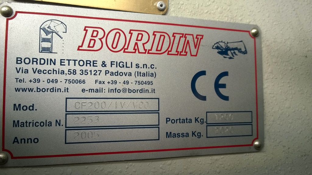BORDIN CF200/IV/VCO  2003
